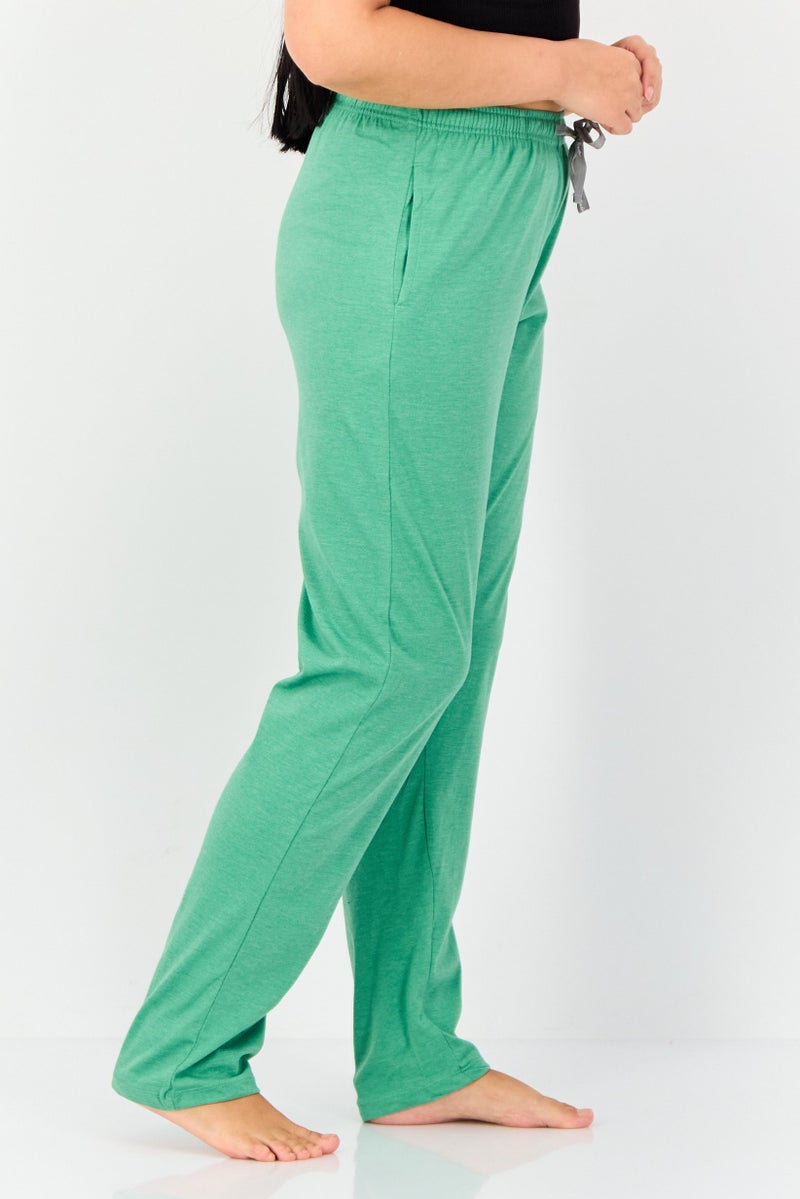 zivame Women Graphic Print Drawstring Pajama Pant, Green - Image 4